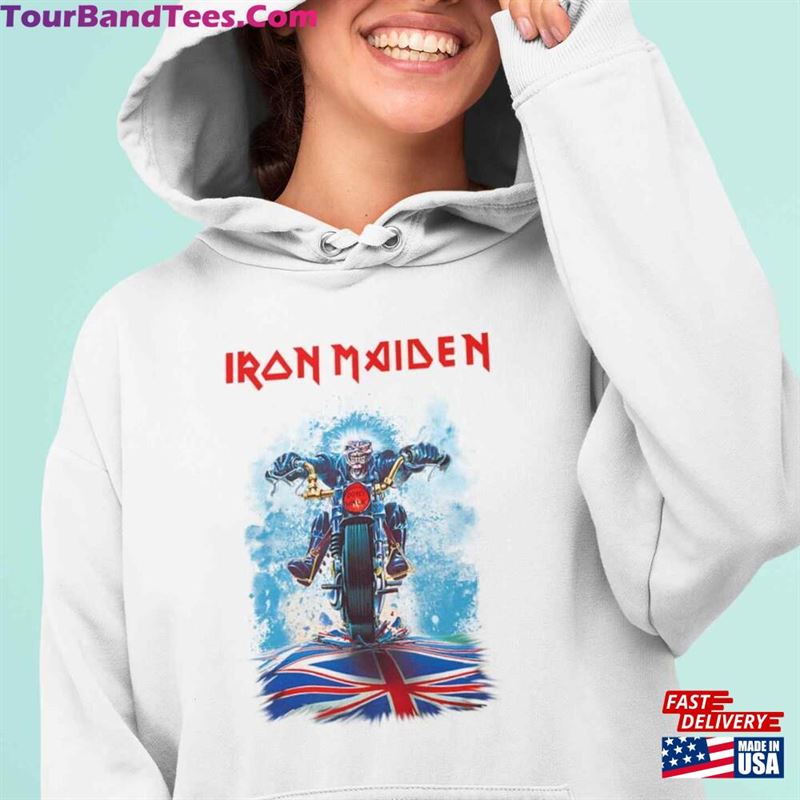 Iron Maiden Eddie Biker Textile Don’T Walk Uk Flag Tee Shirt Sweatshirt Hoodie Unisex 29Uf167398 – Utopia Fashion