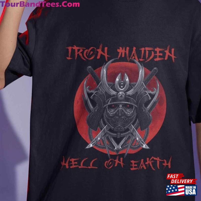 Iron Maiden Hell On Earth Senjutsu Studio Album Shirt Sweatshirt Tee Eddie Red Circle Hoodie T-Shirt 29Uf167392 – Utopia Fashion