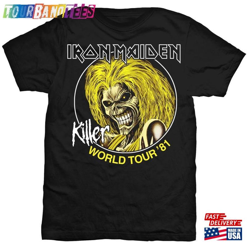 Iron Maiden World Tour Killers Steve Harris Official Tee T-Shirt Unisex 29Uf172415 – Utopia Fashion