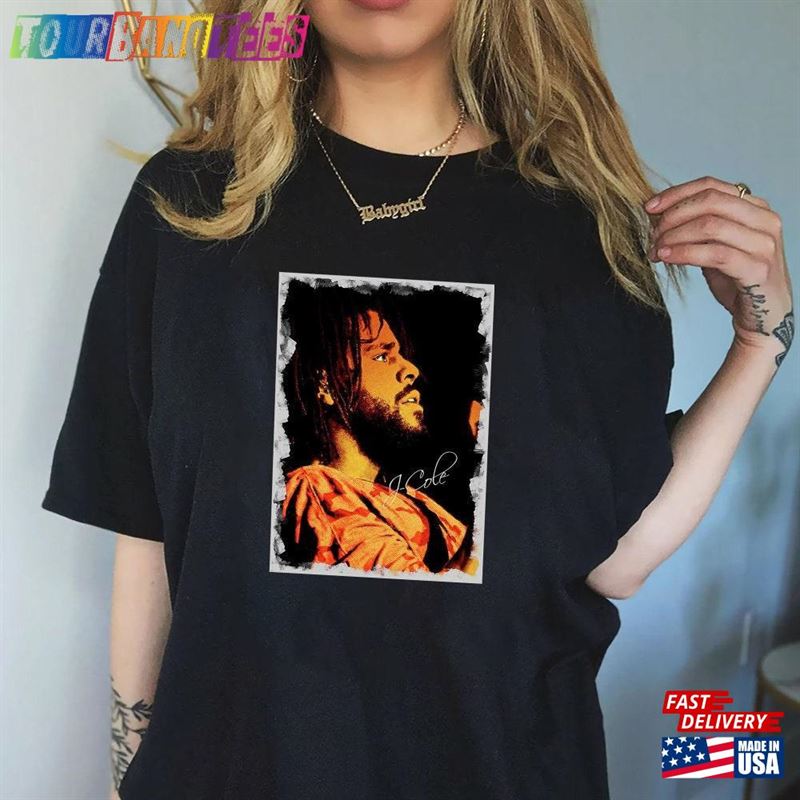 J Cole Photographic Print T-Shirt Hoodie Sweatshirt Unisex 29Uf170352 – Utopia Fashion