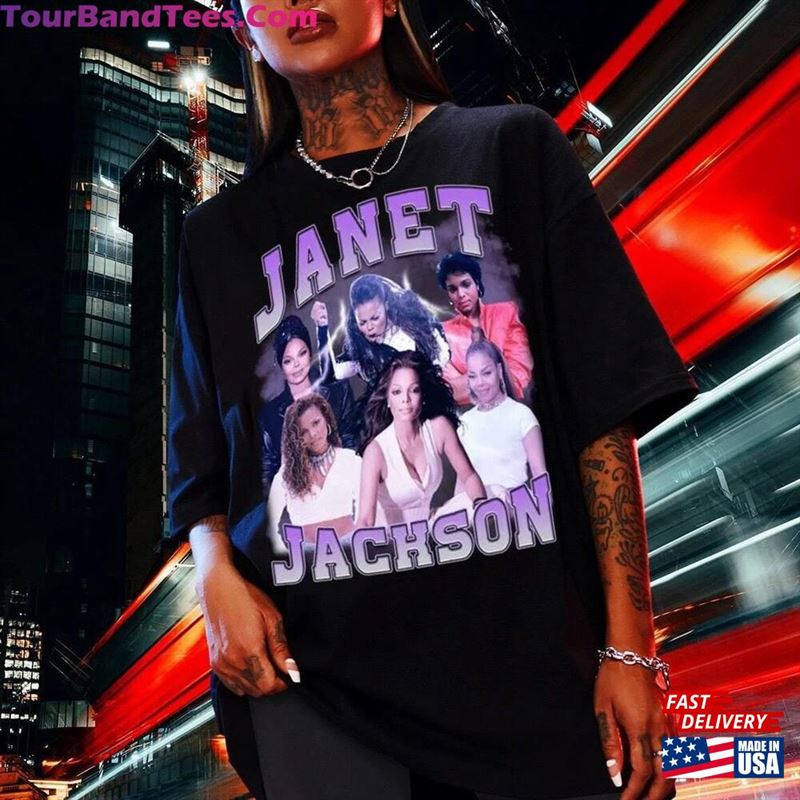 Janet Jackson T-Shirt 1980S Pop Star Vintage Unisex Shirt Together Again Tour 90S 29Uf186795 – Utopia Fashion