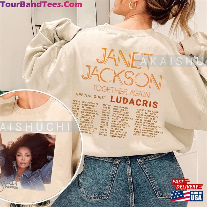 Janet Jackson Together Again Tour Sides Album Tracklist T-Shirt Music Rock Band Retro Gift For Fans Hoodie 29Uf168143 – Utopia Fashion