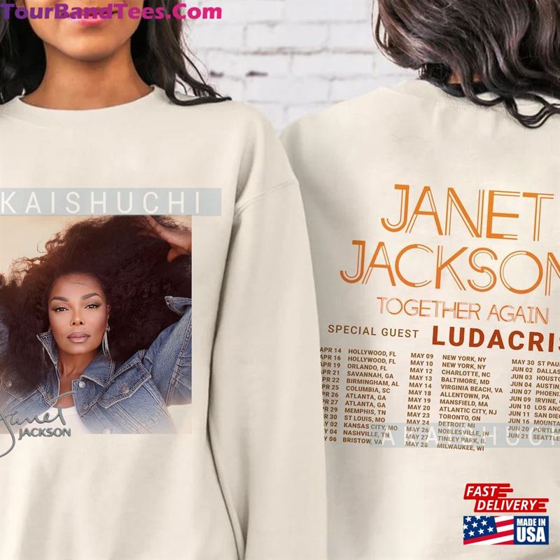 Janet Jackson Together Again Tour Sides Album Tracklist T-Shirt Music Rock Band Retro Gift For Fans Hoodie 29Uf168143 – Utopia Fashion