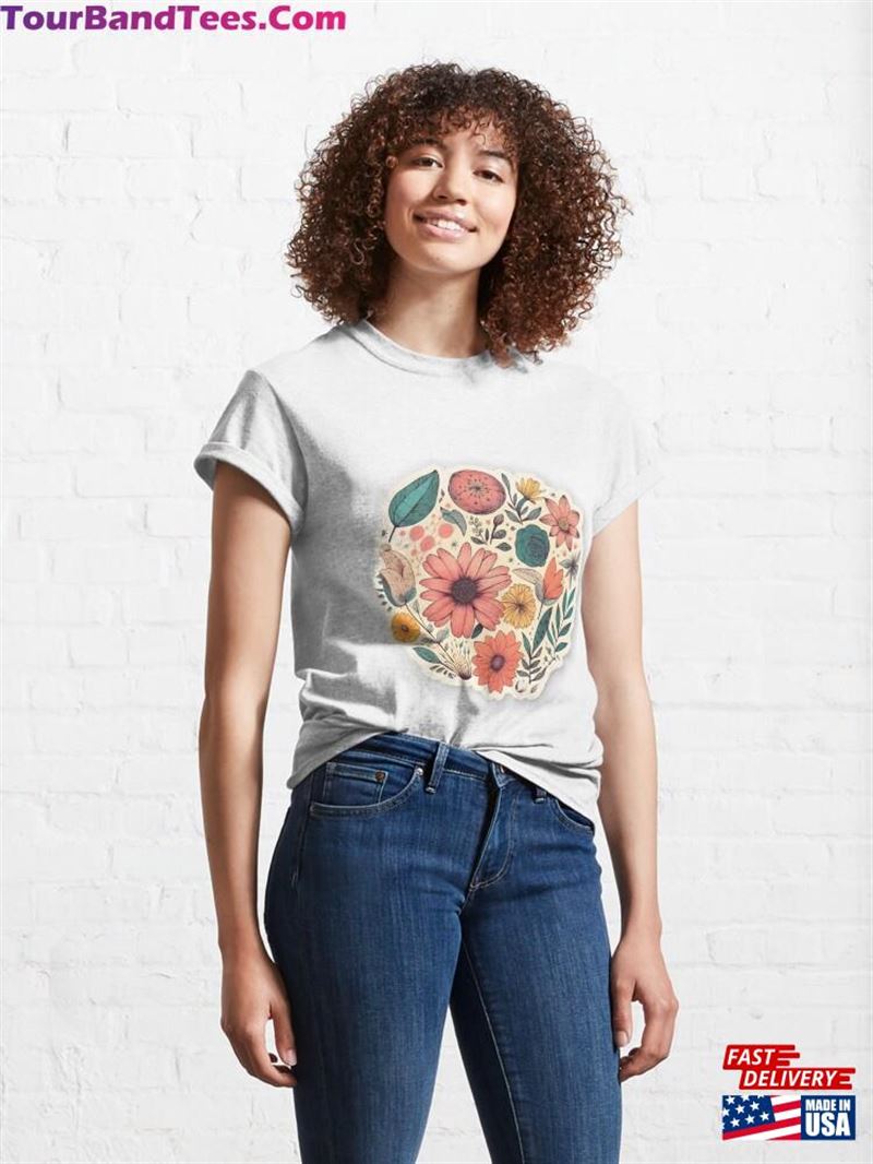 Japanese Flowers Sticker Shirt T-Shirt Unisex 29Uf172576 – Utopia Fashion