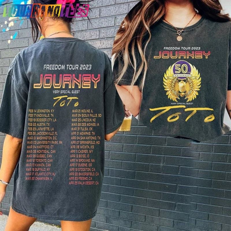 Journey Freedom Tour T-Shirt Concert Sweatreshirt Rock Shirt Hoodie Unisex 29Uf174646 – Utopia Fashion