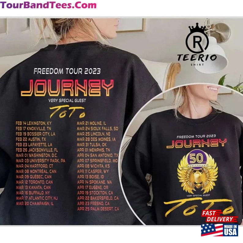 Journey Freedom Tour Sides Shirt 50Th Anniversary Hoodie Classic 29Uf166690 – Utopia Fashion