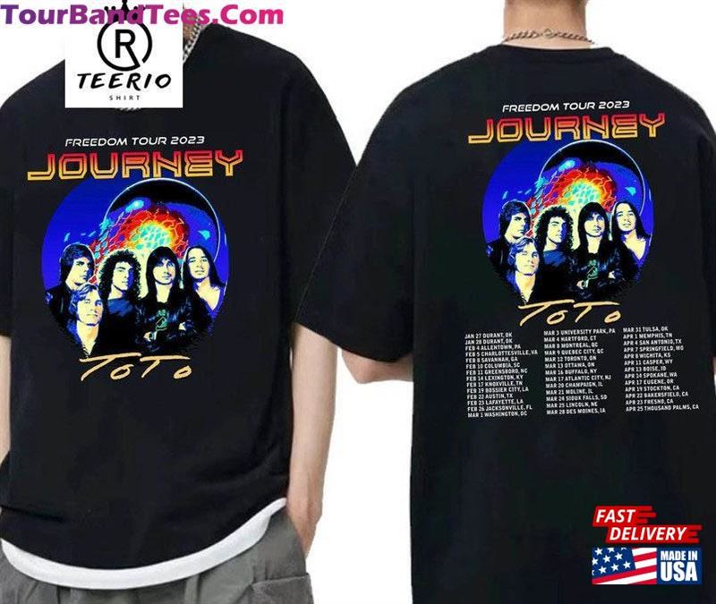 Journey Freedom Tour Sides T-Shirt 50Th Anniversary Classic 29Uf167001 – Utopia Fashion