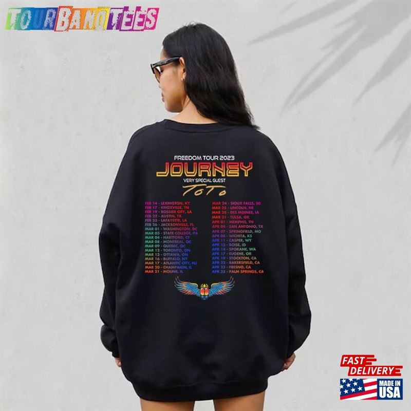 Journey Freedom Tour 50Th Anniversary Sweatshirt Shirt Music Merch Unisex 29Uf166263 – Utopia Fashion