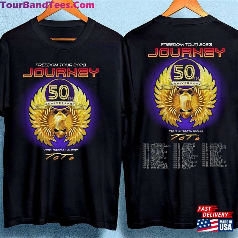 Journey Freedom Tour Shirt 50Th Anniversary Music T-Shirt Unisex 29Uf166762 – Utopia Fashion