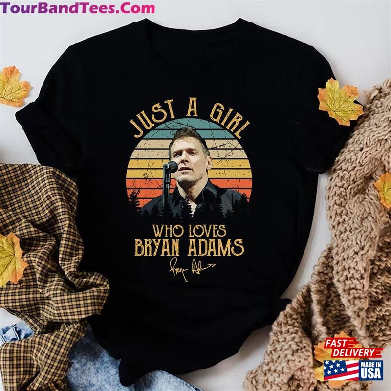 Just A Girl Who Loves Bryan Adams Vintage Shirt So Happy Hurts Tour Signature Fan Sweatshirt Hoodie 29Uf167739 – Utopia Fashion