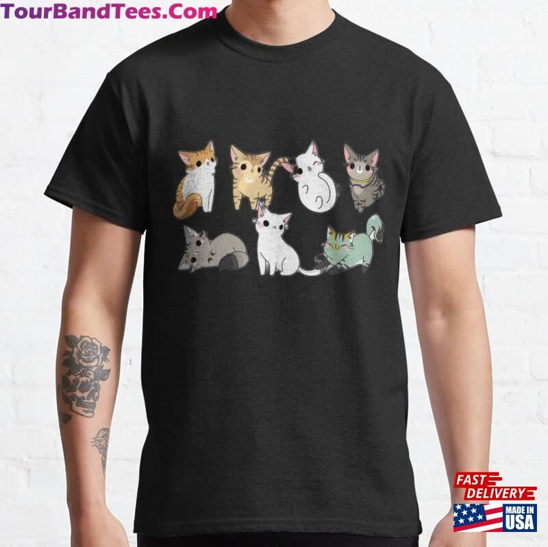 Kawaii Cute Cat Classic T-Shirt Sweatshirt 29Uf167732 – Utopia Fashion