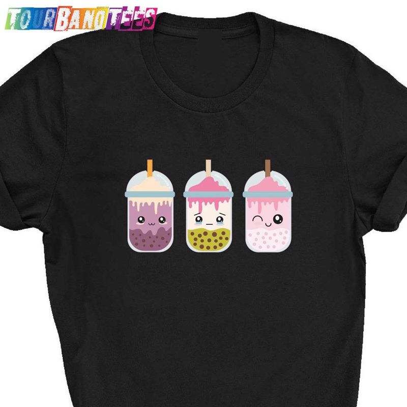 Kids Bubble Tea T-Shirt Pink Purple Boba Sweatshirt Classic 29Uf176551 – Utopia Fashion