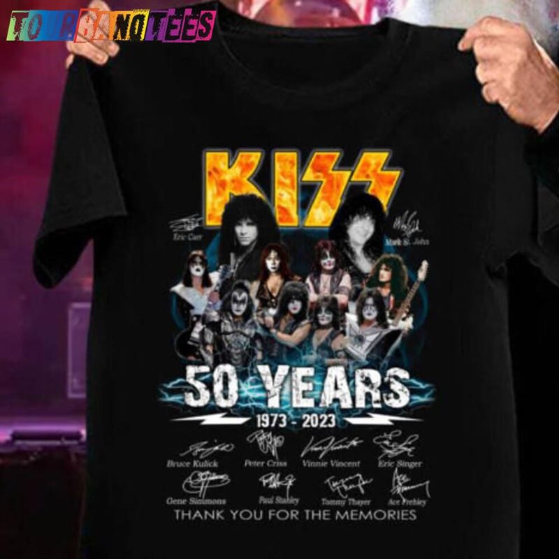 Kiss Band Shirt Years Signed T-Shirt Classic 29Uf174480 – Utopia Fashion