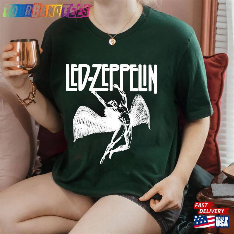 Led Zeppelin T-Shirt Vintage Us Tour Shirt Rock Unisex Classic 29Uf165883 – Utopia Fashion