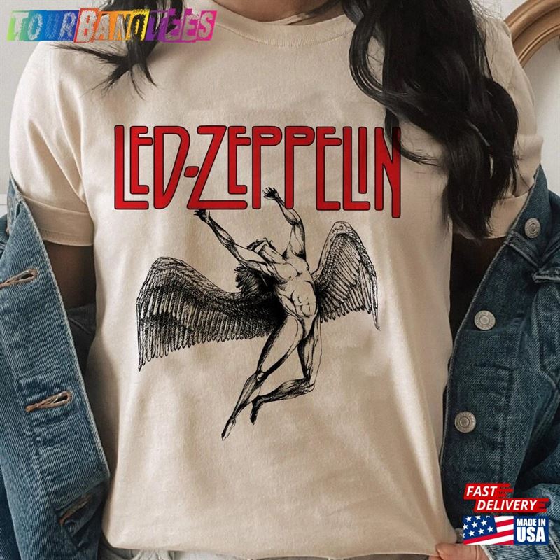 Led Zeppelin T-Shirt Vintage Us Tour Shirt Rock Unisex Classic 29Uf165883 – Utopia Fashion