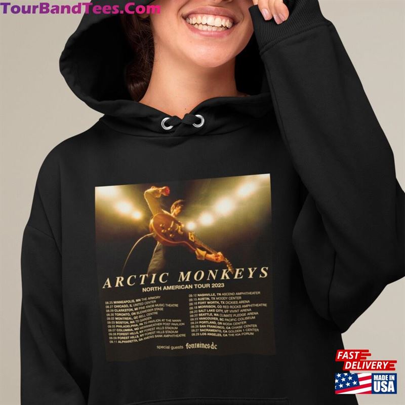 Limited Arctic Monkeys North American Tour Shirt Rock Band T-Shirt Hoodie 29Uf165474 – Utopia Fashion