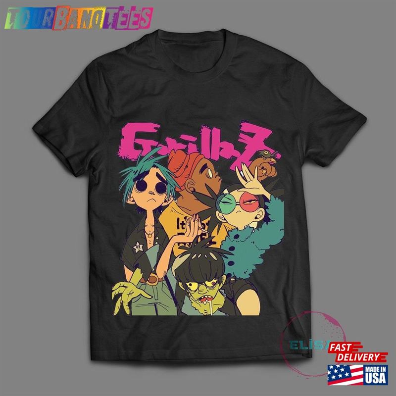 Limited Gorillaz Alternative Rock Unisex T Shir Custom Fanart Shirt T-Shirt Sweatshirt 29Uf169757 – Utopia Fashion