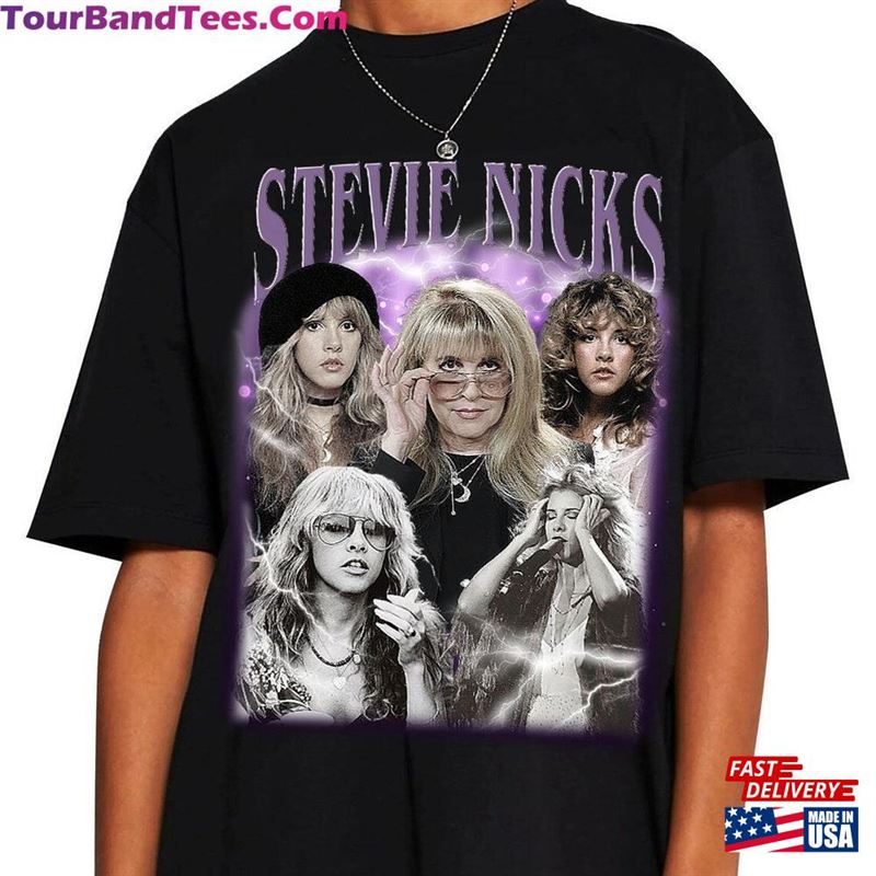 Limited Stevie Nicks Vintage T-Shirt Fleetwood Mac Rock Band T Shirt Hoodie Sweatshirt 29Uf167857 – Utopia Fashion