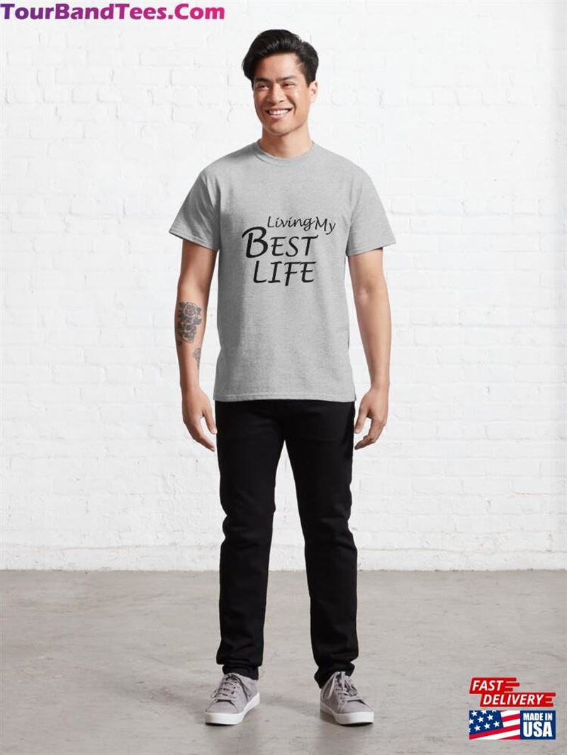 Living My Best Life T-Shirt Classic Sweatshirt 29Uf186593 – Utopia Fashion