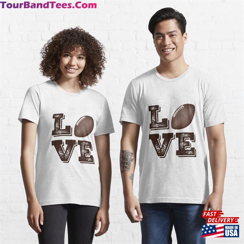 Love American Football Design Essential T-Shirt Classic Unisex 29Uf166483 – Utopia Fashion