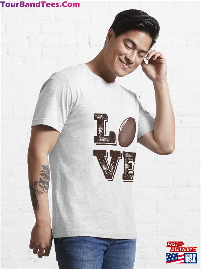 Love American Football Design Essential T-Shirt Classic Unisex 29Uf166483 – Utopia Fashion