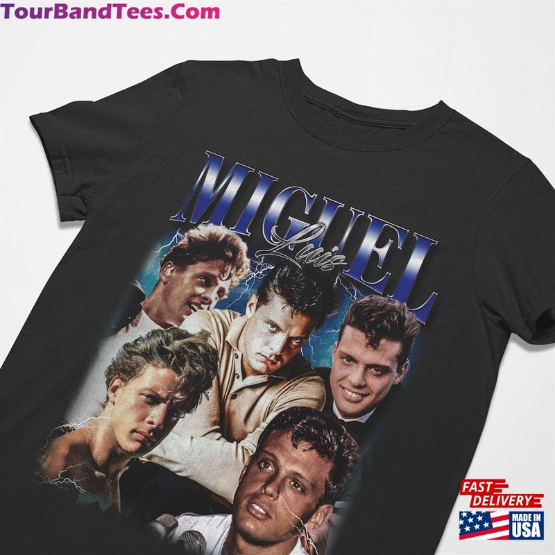 Luis Miguel Shirt Vintage 90S Grapic T-Shirt Classic 29Uf182087 – Utopia Fashion