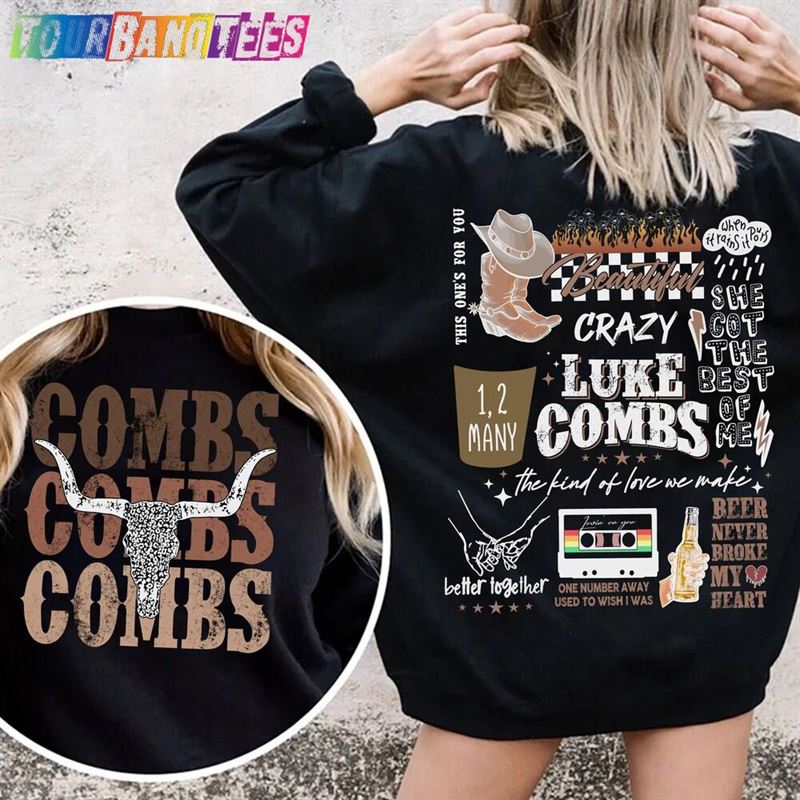 Luke Combs Crazy Bullhead Sweatshirt Country Music T-Shirt Classic Hoodie 29Uf179612 – Utopia Fashion