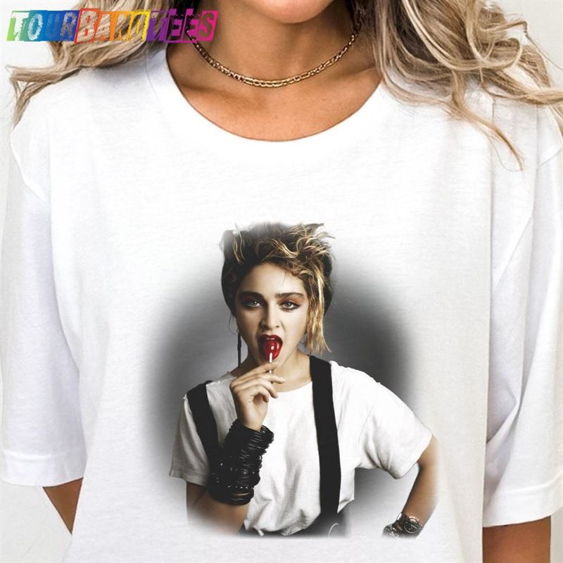 Madonna 1980S Retro Lollipop Shirt T-Shirt Classic 29Uf179591 – Utopia Fashion