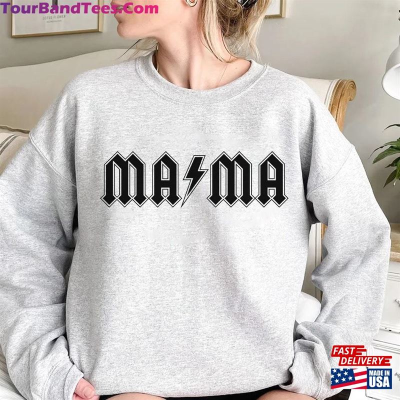 Mama Rock Shirt Retro Mommy Cool Mom Unisex Sweatshirt 29Uf168207 – Utopia Fashion