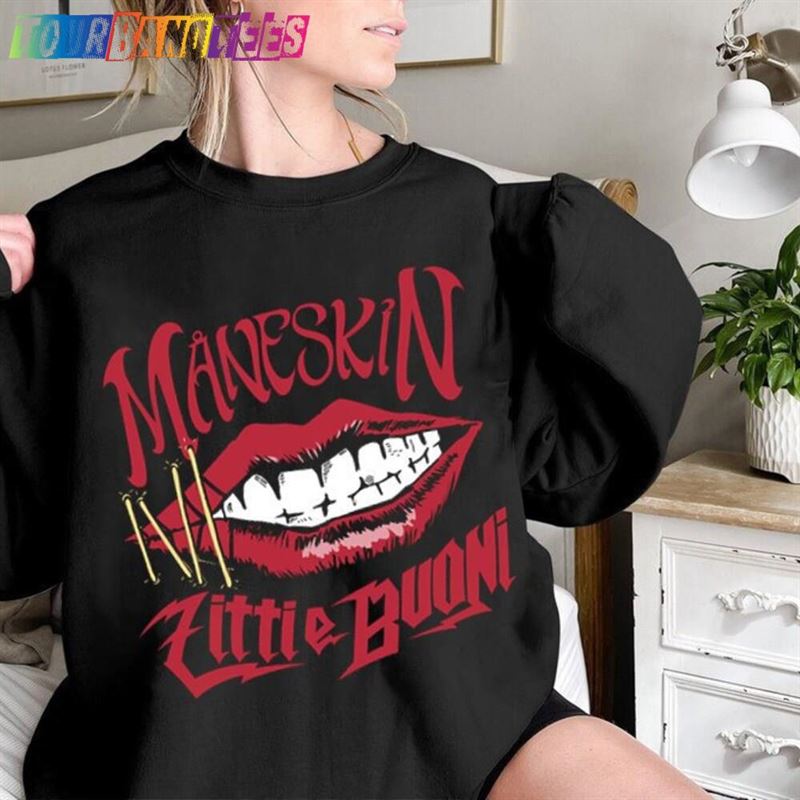 Maneskin Shirt Italian Music Band Zitti E Buoni Hoodie T-Shirt 29Uf180174 – Utopia Fashion