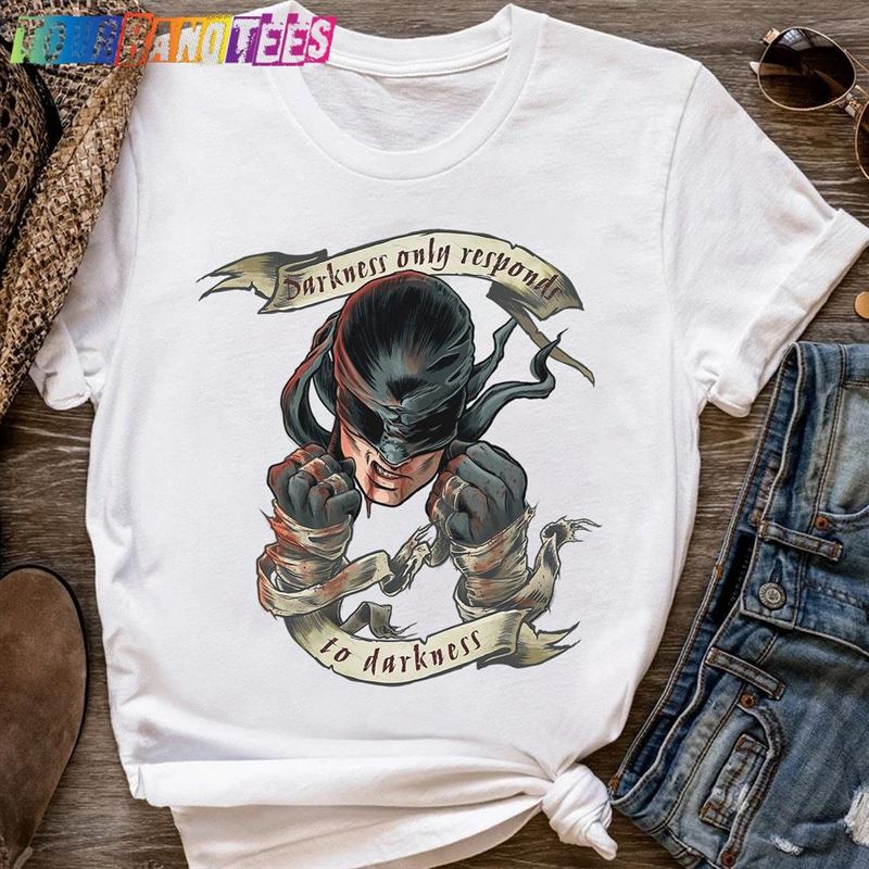 Marvel Daredevil Movie Darkness Responds Graphic Shirt Mcu Studios Holiday Trip Unisex T-Shirt Family Birthday Gift Adult Kid Toddler Tee Classic 29Uf178579 – Utopia Fashion