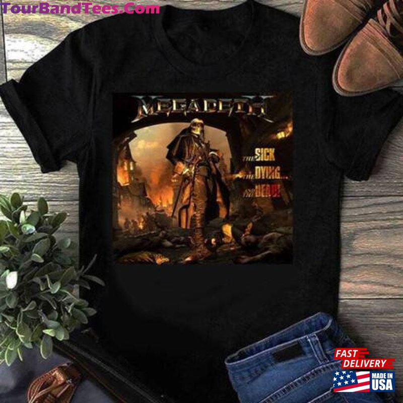 Megadeth Shirt The Sick Dying And Dead! Vintage Tour Classic T-Shirt 29Uf168464 – Utopia Fashion