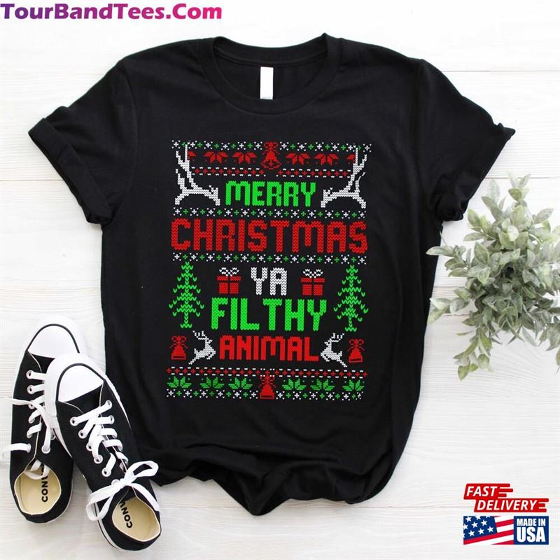 Merry Christmas Ya Filthy Animal Funny Movie Shirt T-Shirt Pajama Hoodie 29Uf187860 – Utopia Fashion