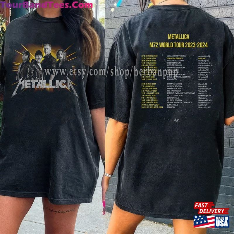 Metallica 42Nd Anniversary Thank You For The Memories Signatures Shirtmetallica M72 Tour Band T-Shirt Sweatshirt Hoodie 29Uf170774 – Utopia Fashion