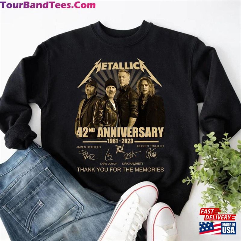 Metallica 42Nd Anniversary Thank You For The Memories Signatures Shirtmetallica M72 Tour Band T-Shirt Unisex 29Uf168361 – Utopia Fashion