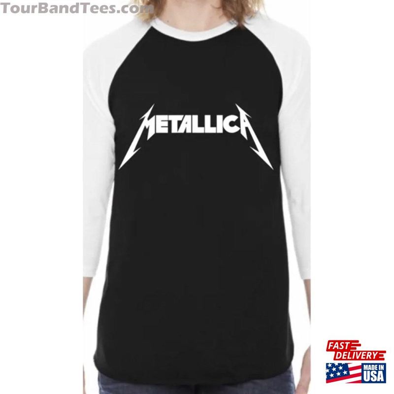 Metallica Quarter Length Sleeve Raglan Shirt T-Shirt Classic 29Uf171290 – Utopia Fashion