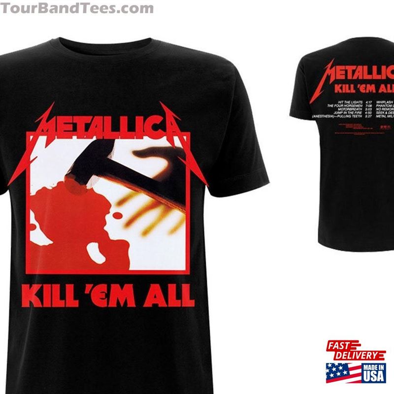 Metallica T-Shirt Kill’Em All Tracks (Back Print) Sweatshirt Hoodie 29Uf171249 – Utopia Fashion