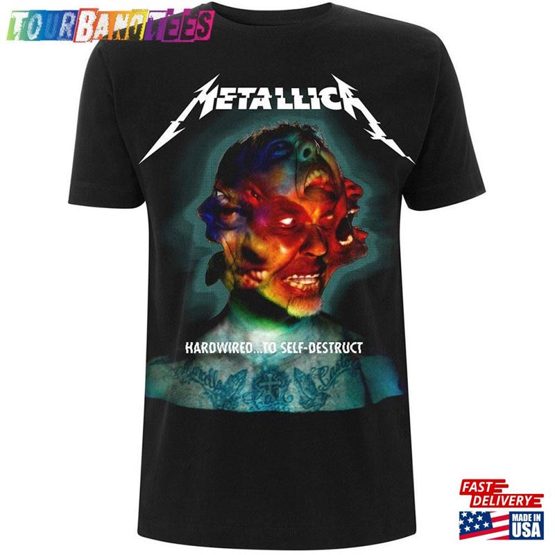 Metallica Unisex Tee Hardwired Album Cover T-Shirt 29Uf170241 – Utopia Fashion