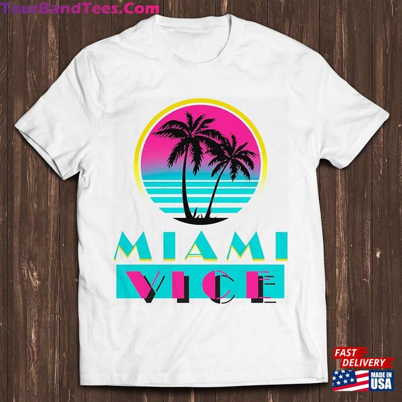 Miami Vice Funny Movie Unisex Gamer Cult Music Cool Gift Tee T-Shirt Classic 29Uf187039 – Utopia Fashion