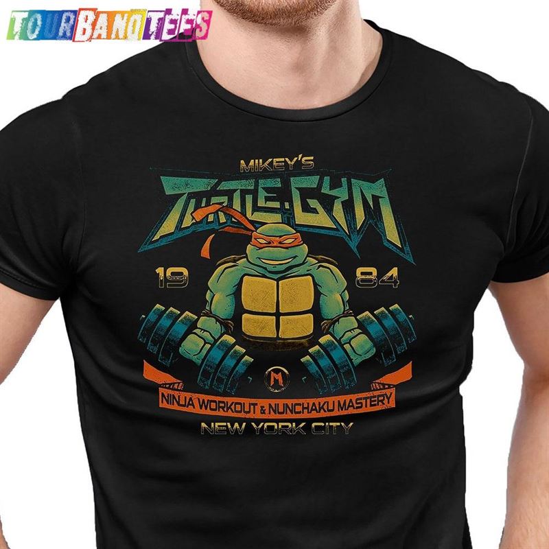 Michelangelo Turtle Gym T-Shirt Men’S Fitness Tee Shirt Gamers Shirts Geek Training Top Funny Anime Sweatshirt 29Uf179064 – Utopia Fashion