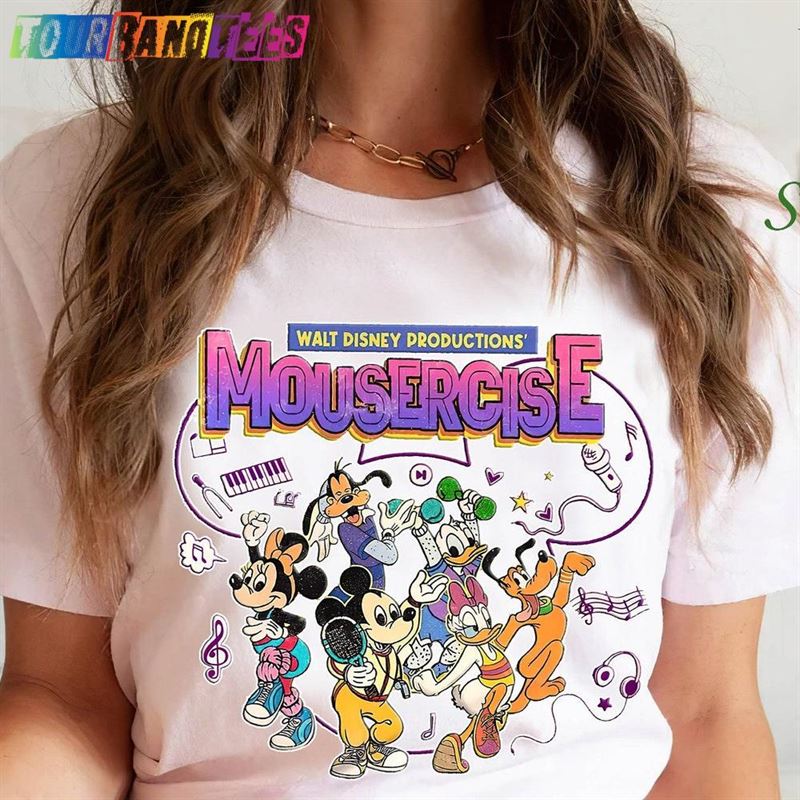 Mickey And Friends Shirt Vintage Disney Mousercise 90S Promotional World Marathon Sweatshirt Hoodie 29Uf178900 – Utopia Fashion