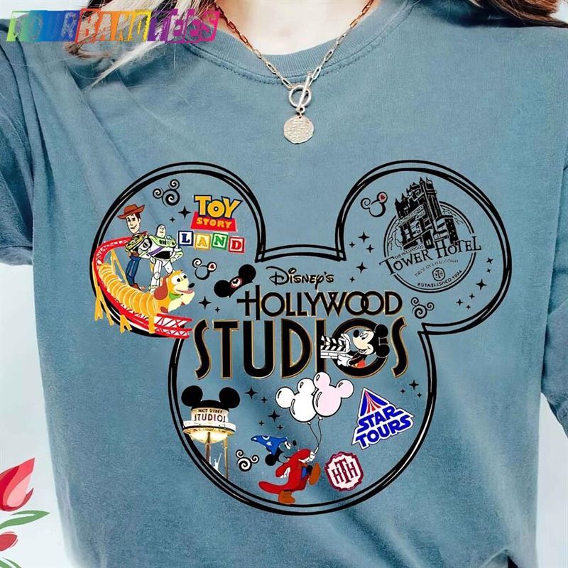 Mickey Mouse Disney Hollywood Studios Head Disneyland Tee World Shirt Classic T-Shirt 29Uf175901 – Utopia Fashion