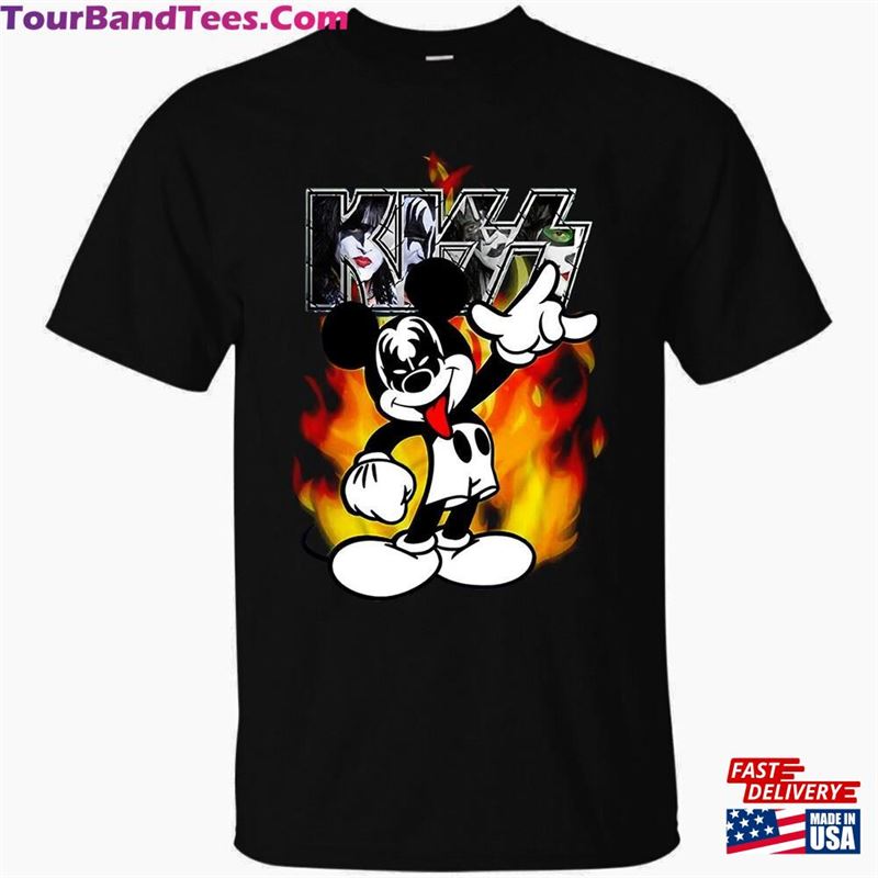 Mickey Mouse Kiss Band Shirt Vintage Sweatshirt Unisex 29Uf166754 – Utopia Fashion