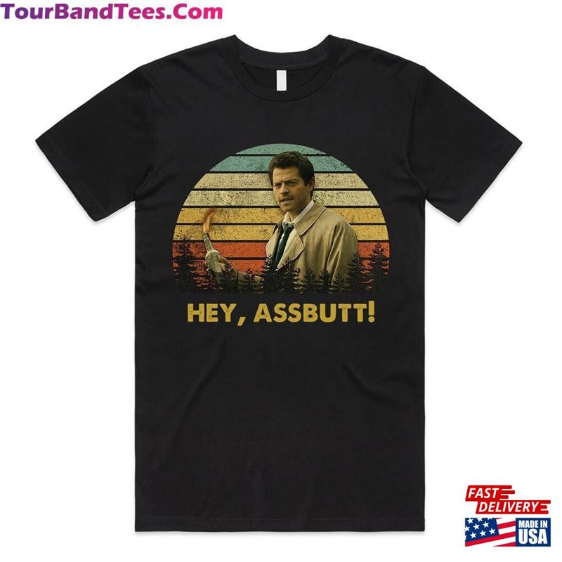 Misha Collins Hey Assbutt Vintage T-Shirt Movies Quote Unisex Tshirt Hoodie 29Uf172150 – Utopia Fashion