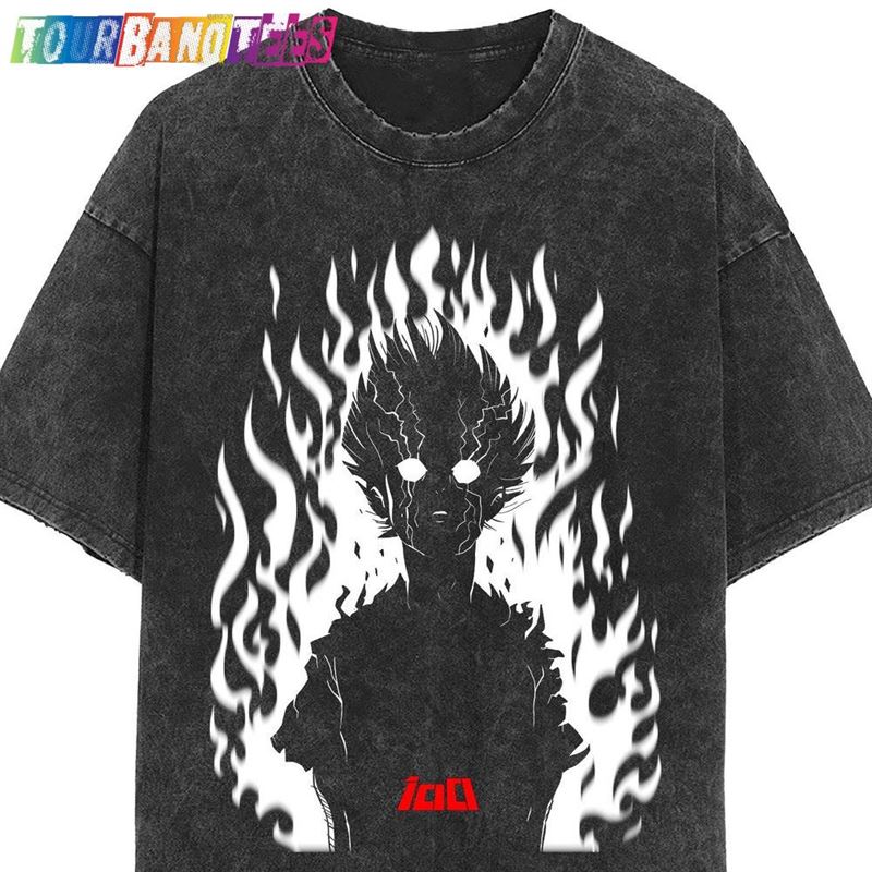 Mob Psyhco Vintage Shirt Anime Manga Shirts Unisex Washed T-Shirt Sweatshirt 29Uf175291 – Utopia Fashion