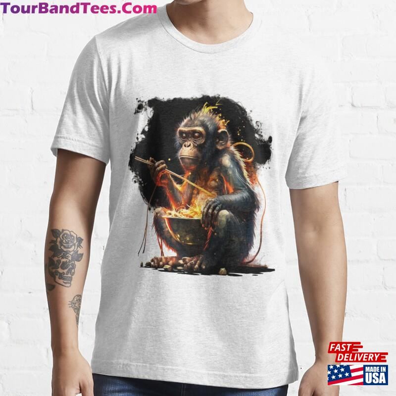 Monkey Eating Spagetti Ii Funny Stick T-Shirt Hoodie Unisex 29Uf182479 – Utopia Fashion