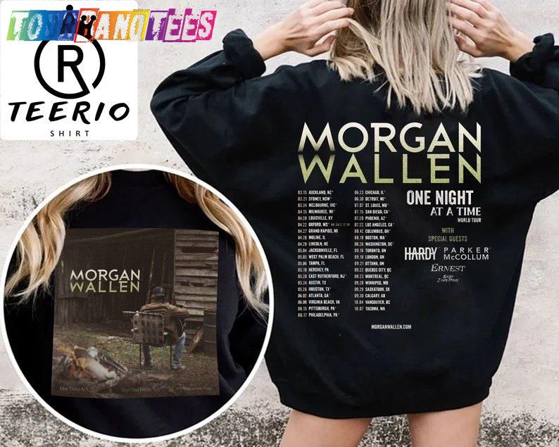 Morgan Wallen One Night At A Time Tour Double Sweatshirt Retro Western Shirt Unisex 29Uf166658 – Utopia Fashion