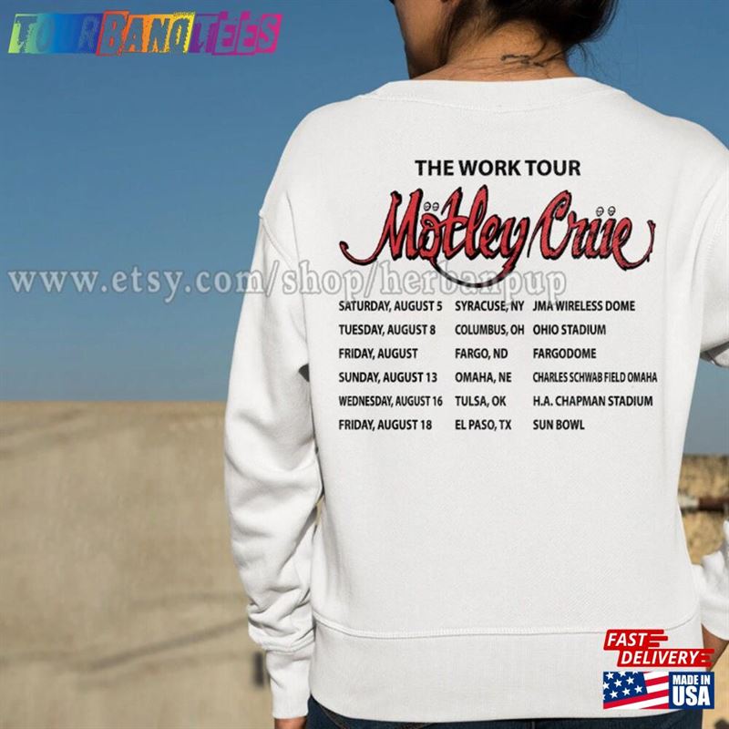 Motley Crue Sweatshirt The World Tour Rock T-Shirt 29Uf171914 – Utopia Fashion