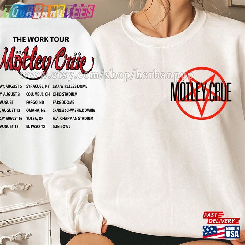 Motley Crue Sweatshirt The World Tour Rock T-Shirt 29Uf171914 – Utopia Fashion