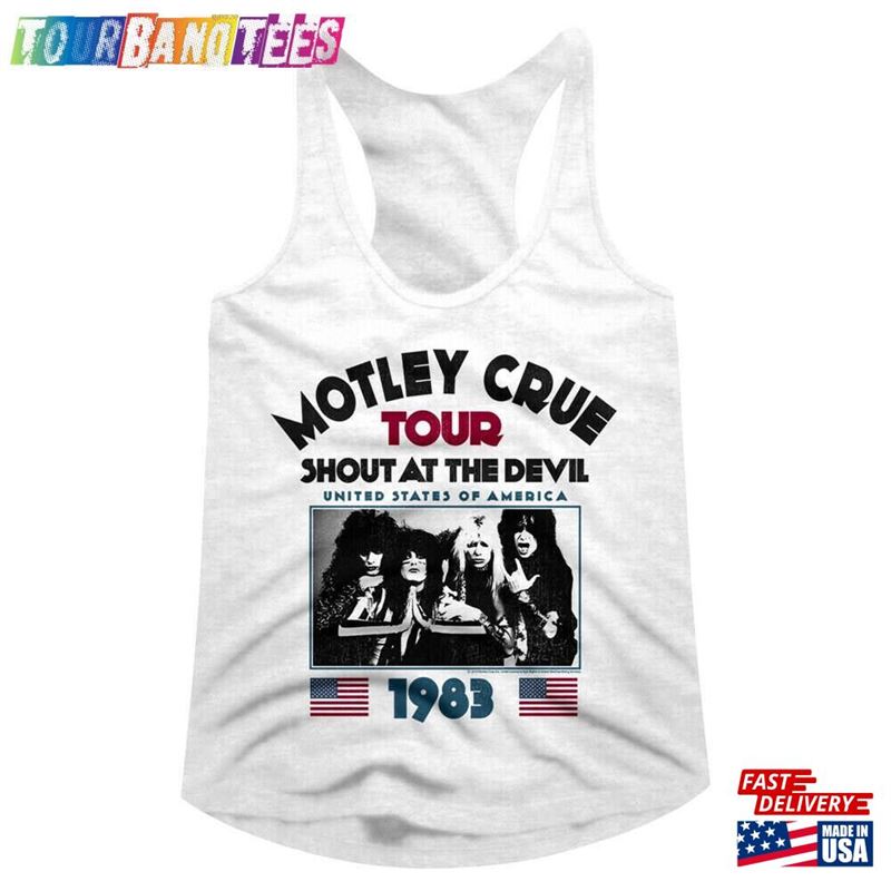 Motley Crue Women’S Tank Top Shout At The Devil Usa Tour Sleeveless Graphic Tee Heavy Metal Band Merch Rock Summer Concert Tops Classic Hoodie 29Uf172325 – Utopia Fashion